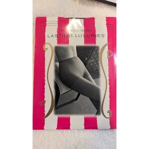 VICTORIA SECRET LASTING LUXURIES CONTROL TOP PANTYHOSE SHEER COCOA‎ MD VTG 90s